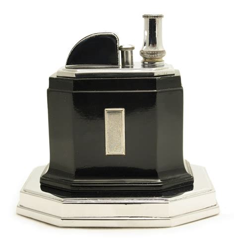 Table lighters collectors' guide: Ronson Touch-Tip 'Octette' Table Lighter, 1935