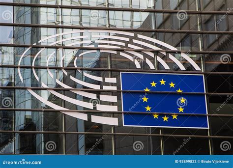 Logo of the European Parliament Editorial Photography - Image of ...