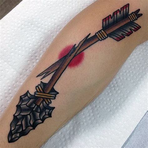 50 Traditional Arrow Tattoo Designs For Men - Archery Ideas