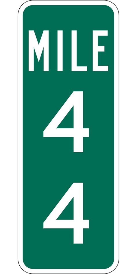 Mile Marker Highway Sign - Free vector graphic on Pixabay