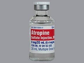 atropine injection Drug information on Uses, Side Effects, Interactions, and User Reviews on RxList