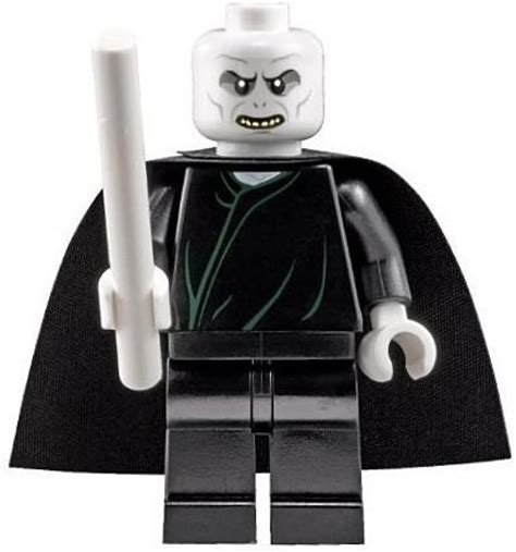 Lord Voldemort with White Wand - LEGO Harry Potter Minifigure 2010 (Approximately 2 Inches Tall ...