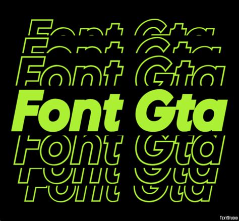 Font Gta Text Effect and Logo Design Font