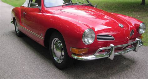 1971 Red VW Karmann Ghia Convertible For Sale | GuysWithRides.com