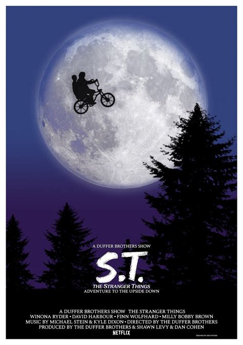 ARIO POSTERS : STRANGER THINGS / E.T. MOVIE POSTER DESIGN Get it...