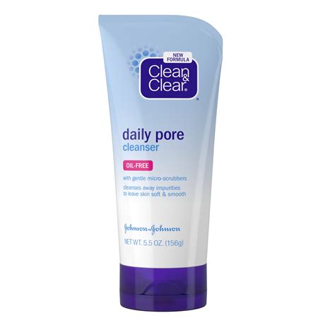 Clean & Clear Daily Pore Liquid Facial Cleanser, for All Skin Types ...