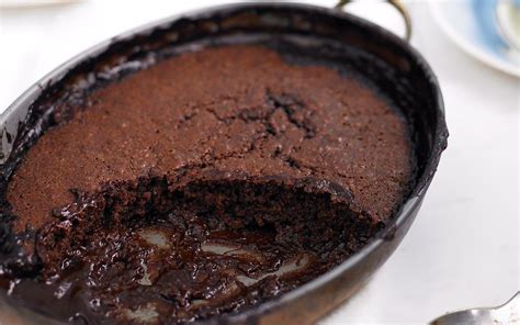 Chocolate self-saucing pudding recipe | FOOD TO LOVE