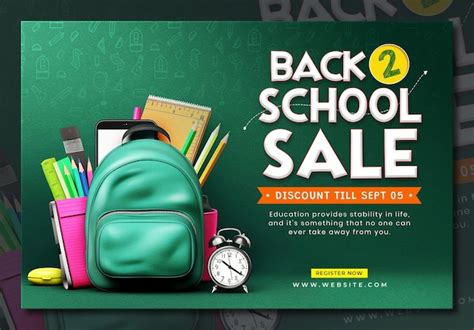 Welcome Back to School Banner Template | Premium AI-generated PSD