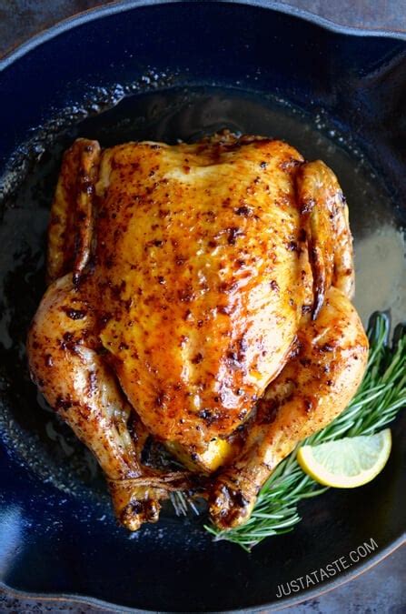 Just a Taste | Simple Roast Chicken with Garlic and Lemon