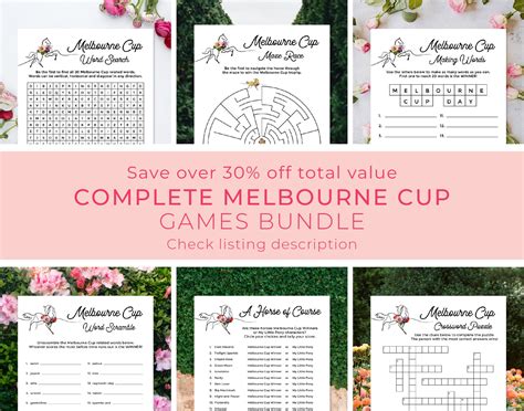 Melbourne Cup Party Games Melbourne Cup Activities Word - Etsy Australia