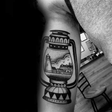 60 Lantern Tattoo Designs For Men - Flaming Ink Ideas