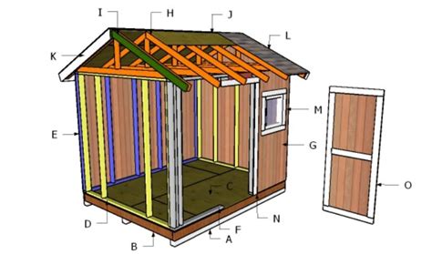 8x10 Shed Roof Plans | HowToSpecialist - How to Build, Step by Step DIY Plans