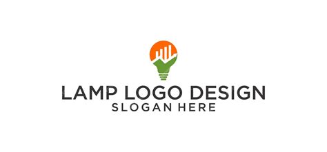 Premium Vector | Lamp logo design