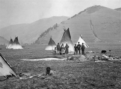 Building in the Past - Flathead Indian Camp, Southeast of Missoula, Montana, 1890-1895 ...