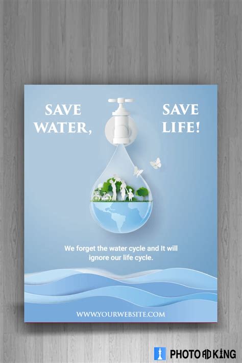 Free Save Water Poster Templates To Customize | Save water poster, Save water, Water poster