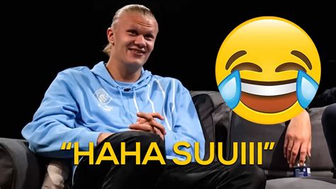 Erling Haaland Funny Moments At Man City - YouTube