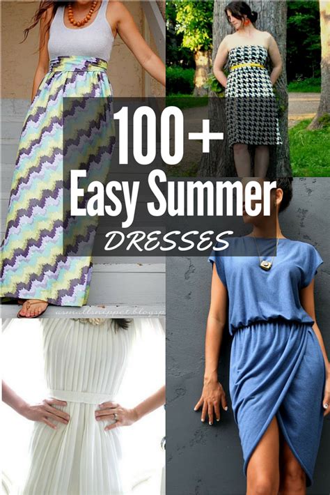 100+ Easy Summer Dresses | Round Up - The Sewing Loft | Simple summer dresses, Summer dresses ...