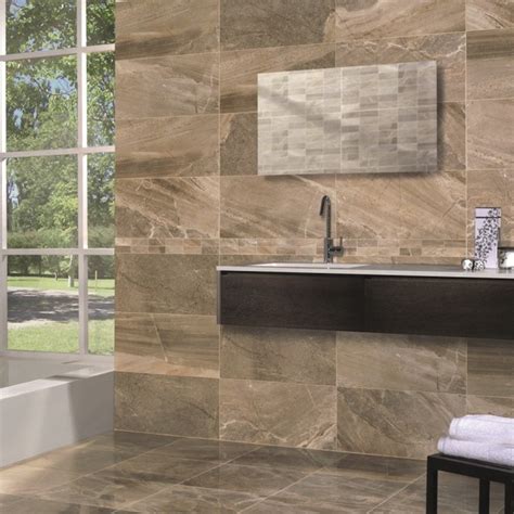 Manhattan Brown Wall Tiles - Large tiles - £12.29 per sq m ...