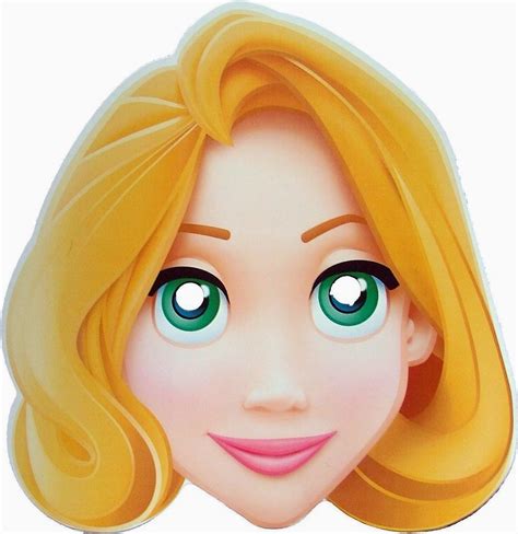 Rapunzel Free Printable Masks. | Fiesta de princesa de disney, Rapunzel ...