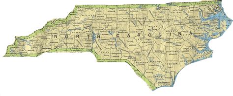 north carolina state map State Map, North Carolina, Favorite Places ...