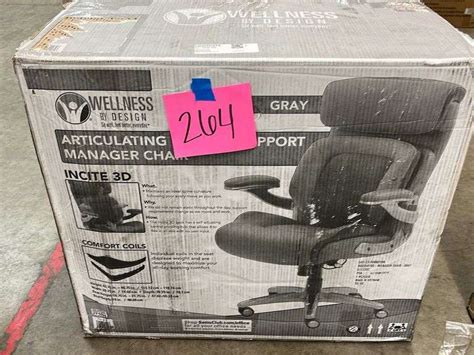 WELLNESS BY DESIGN OFFICE CHAIR IN BOX - Earl's Auction Company