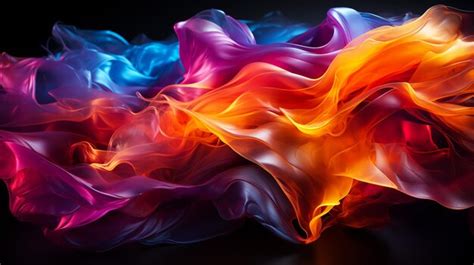 Premium AI Image | Colorful Vapor Smoke Background realistic smoke with various colors