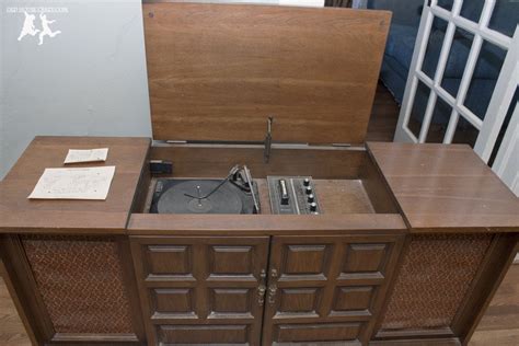 Most of you probably aren't old enough to remember this... a TV, Record Player, and 8 track ...