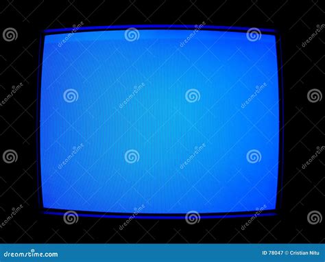 Blue TV Screen Royalty Free Stock Photography - Image: 78047