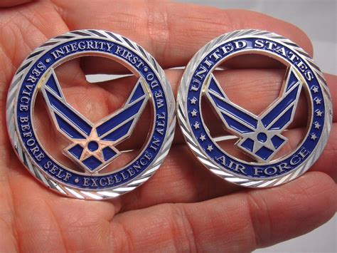 US Air Force Core Values Challenge Coin USAF Collectible Coin Airman Collectible From ...