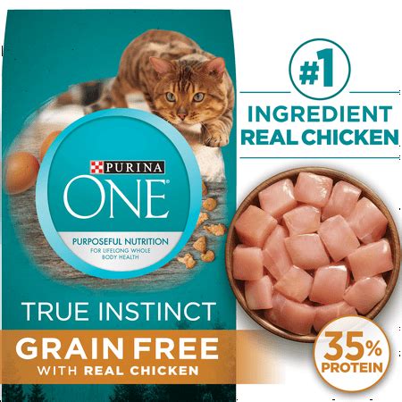 Purina ONE Natural Grain Free Dry Cat Food True Instinct Grain Free ...