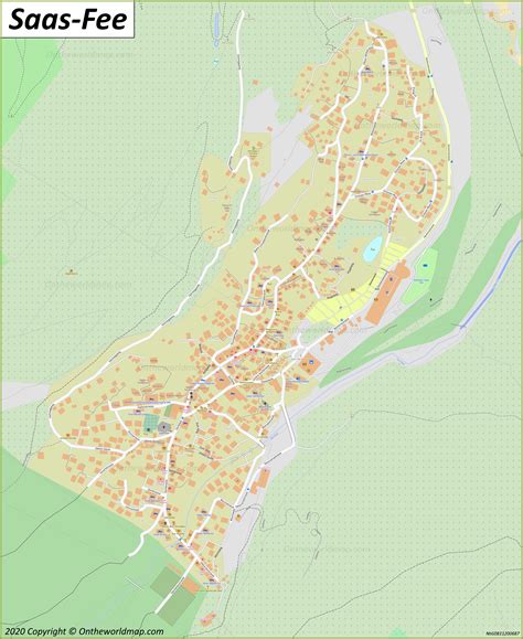 Saas-Fee Map | Switzerland | Maps of Saas-Fee