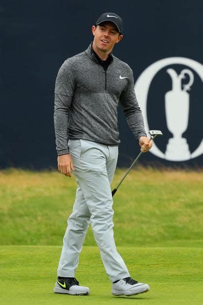 Rory McIlroy wearing Nike Lunar Control 4 Golf Shoes, Nike Modern Tech ...