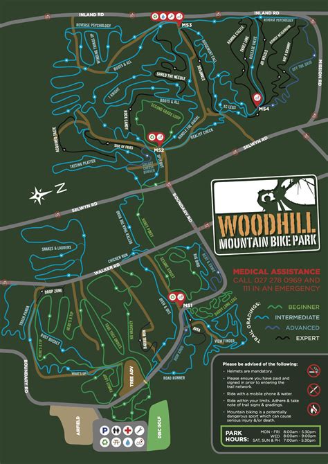 Woodhill Mountain Bike Park - Maps