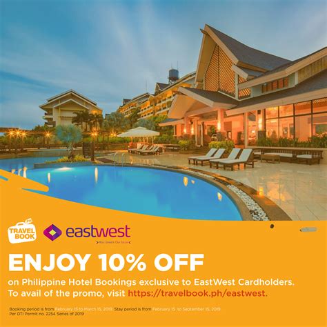 Get 10% Discount on Local Hotels with travelbook.ph and EastWest Bank | Phantasm