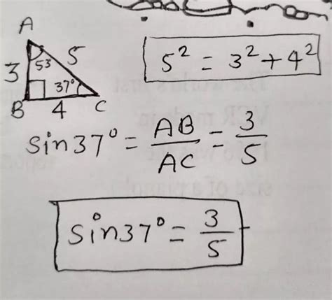 value of sin 37° and cos 37° in ratio - Brainly.in