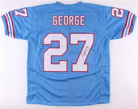 Eddie George Signed Oilers Jersey (JSA COA) | Pristine Auction