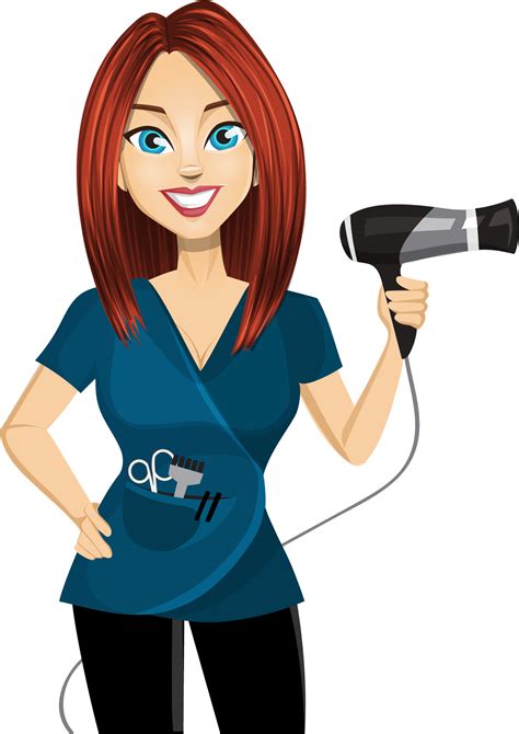 Beauty Parlour Personal Clip Art Vector Hairdryer - Hairdresser Clipart Png Transparent Png ...