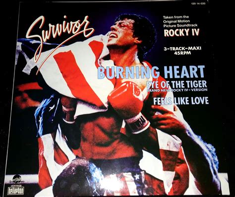 Retro Disco 80s: ROCKY IV - Survivor ‎- Burning Heart - Vinyl, 12", 45 ...