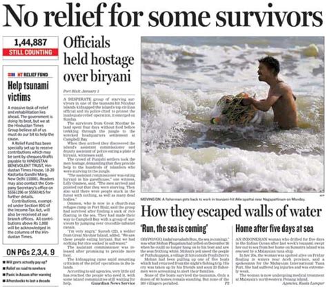 HT headlines recall the horror of Asian Tsunami | Latest News India ...