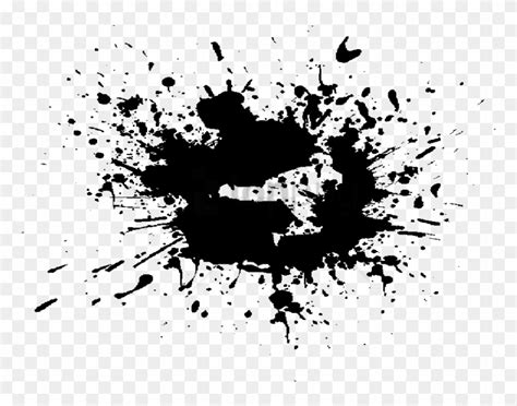 Free Png Color Ink Splatter Png Png Image With Transparent - Black Paint Splatter, Png Download ...