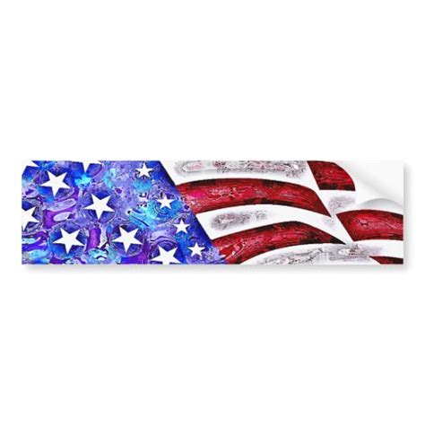 AMERICAN FLAG BUMPER STICKER | Zazzle