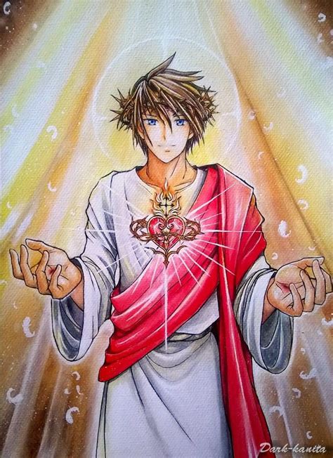 Sacred heart of Jesus by https://www.deviantart.com/dark-kanita on ...