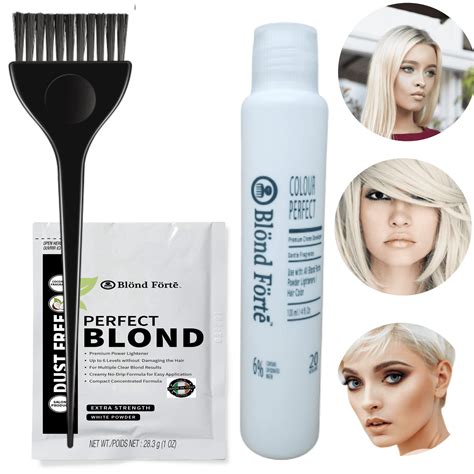 Blond Forte Perfect Blond DIY Premium Hair Bleach Lightening Powder Kit ...