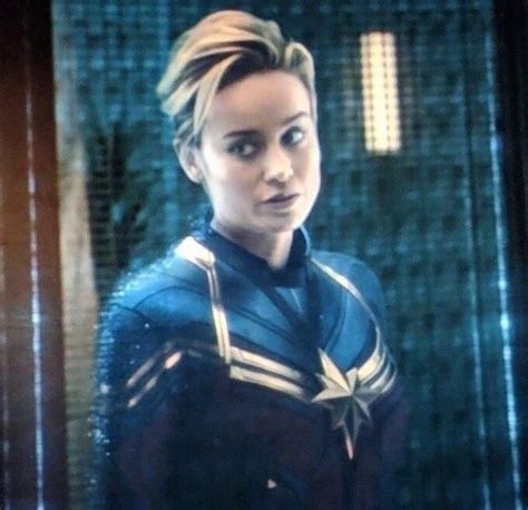 In the hit 2019 film “Avengers: Endgame”. Captain Marvel (played by Brie Larson), has short hair ...