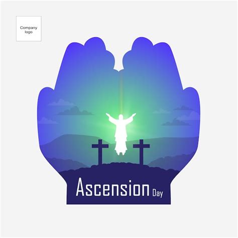 Premium Vector | Simple jesus ascension day greetings with Jesus Statue Symbol illustrations ...