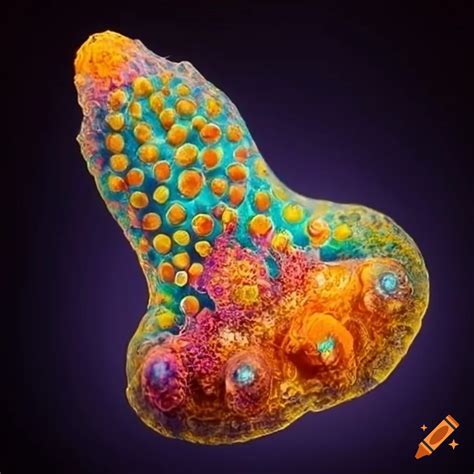 Colorful microscopic organism
