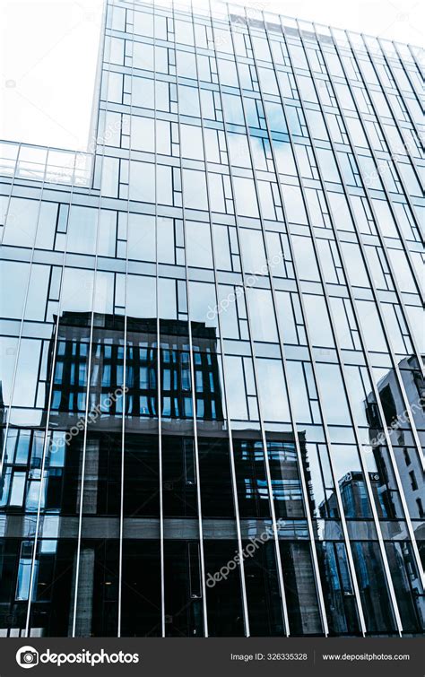 Modern Office Building Reflection Windows Building — Stock Photo © le.view #326335328