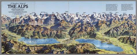 View: Traveler's Map of The Alps. ... National Geographic Society ... Washington D.C. April 1985 ...