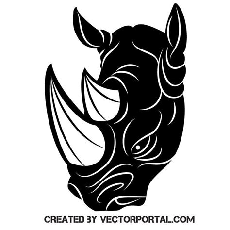 Rhino vector | Rhino art, Animal silhouette, Rhino