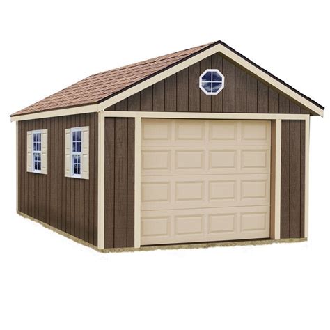 Best Barns Sierra 12 ft. x 16 ft. Wood Garage Kit without Floor-sierra_1216 - The Home Depot